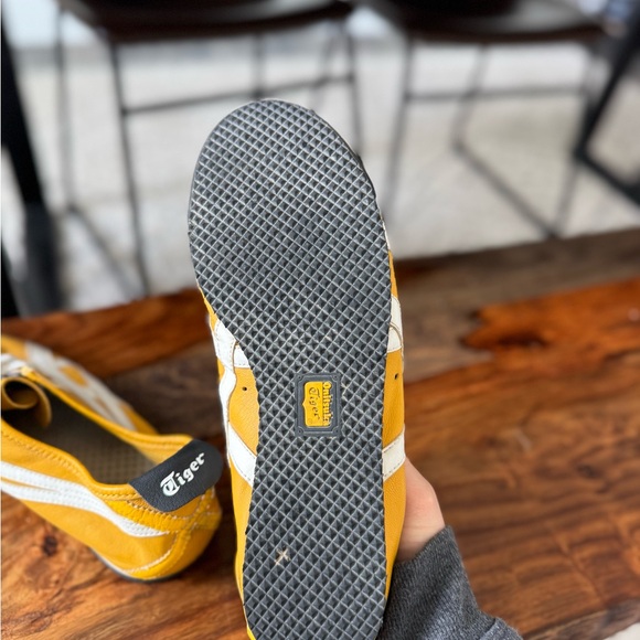 Onitsuka Tiger by Asics Men's Mustard and White Sneakers - Picture 5 of 5
